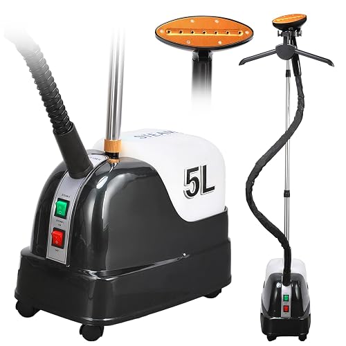 Standing Steamer for Clothes, 5L Large Capacity Standing Garment Steamer