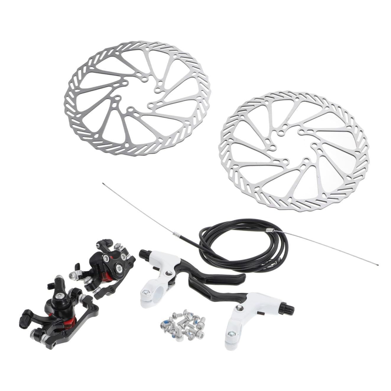 Luxshiny Frenos De Disco De Bicicleta Ahuecados Duraderos De Alta Resistencia Diseño CNC Torneado, Freno De Disco Ligero, para Bicicleta De Montaña Uso Adulto Ciclismo