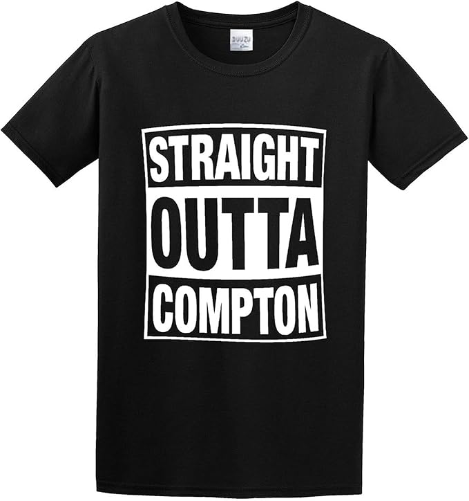 Straight Outta Compton NWA Graphic Top Printed Tee Shirt Mens T Shirt