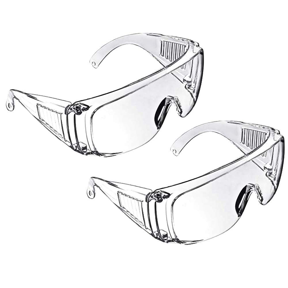 Anti-Fog Wide-Vision Safety Goggles, 2-Pack Personal Protective Glfor Lab,Cl,And home,Eyewear For UV And Droplet Protection
