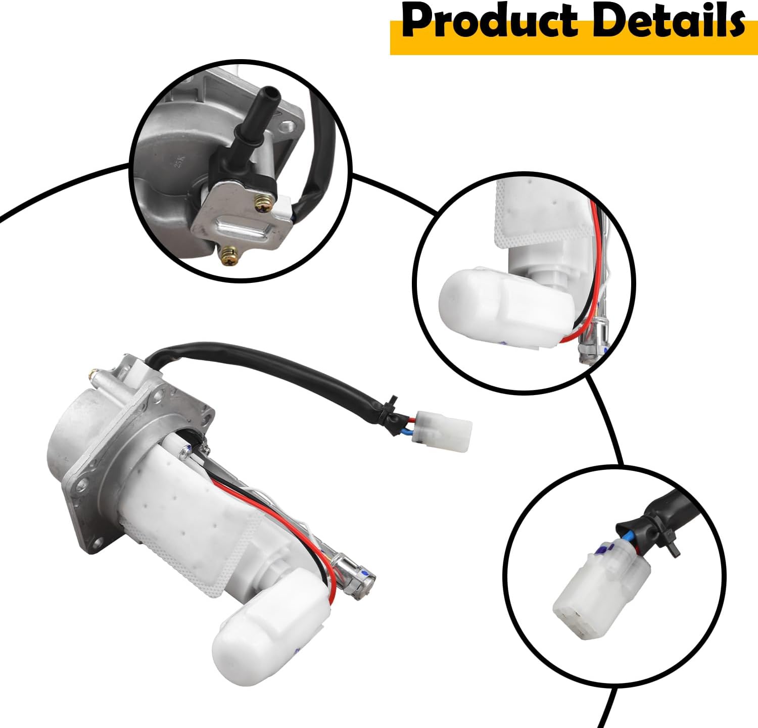 49040-0026 Fuel Pump Assembly w/Integrated Filter Compatible with Kawasaki Ninja 650 / 650R (2006-2014), Versys 650 KLE650A/C/D & ER-6N (2009-2010)