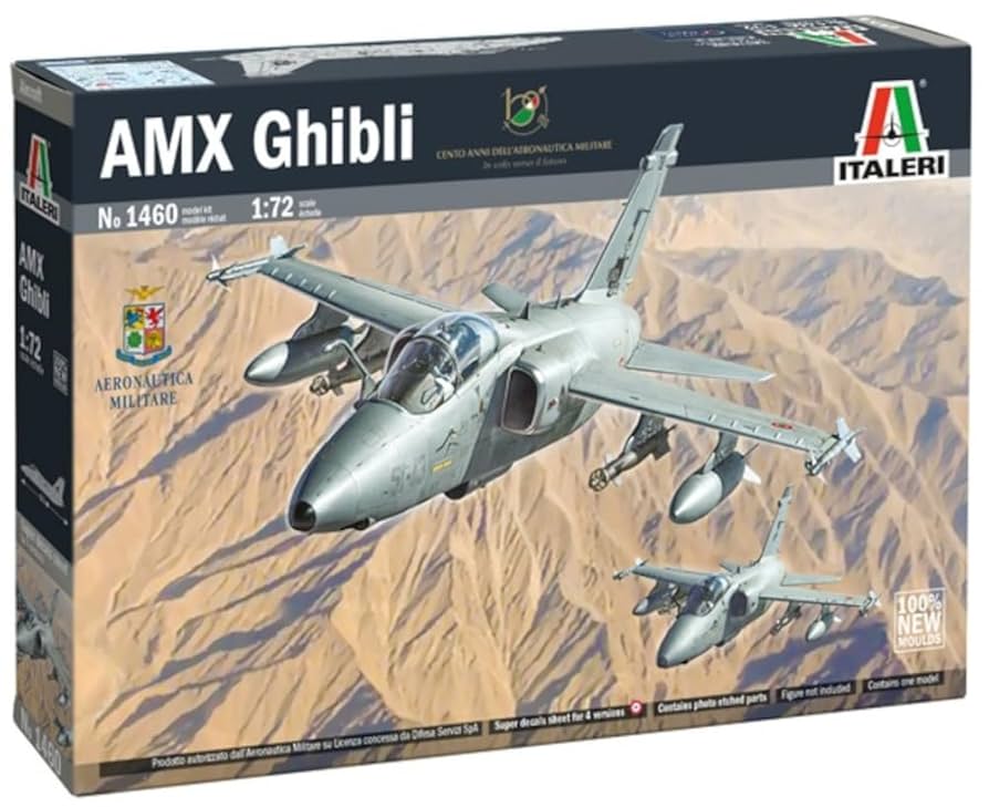 イタリアエッシ(Esci)飛行機プラモデル Amazon | プラッツ 1/72 イタリア AMX ギブリ 攻撃機 プラモデル