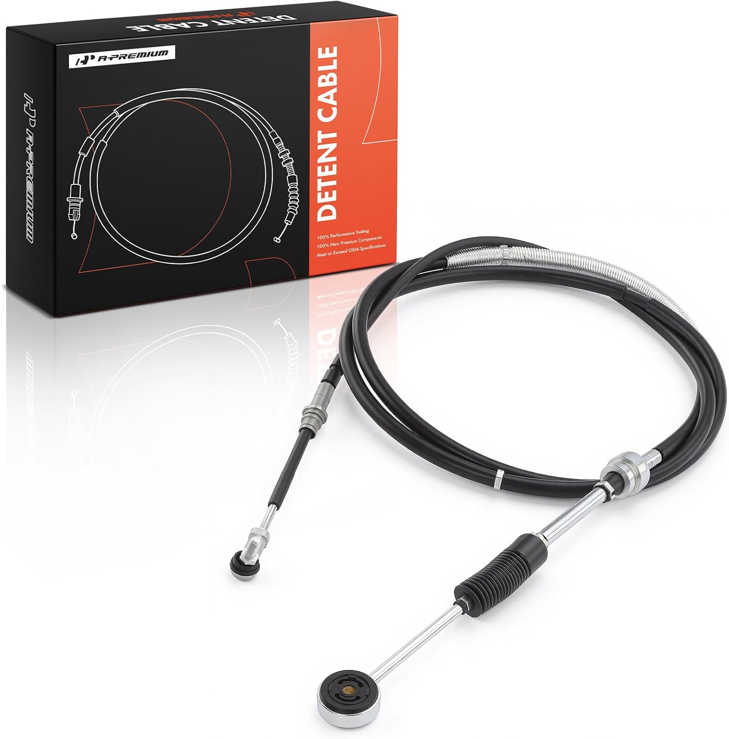 A-Premium 126.93 inch Automatic Transmission Detent Cable Compatible with Chevrolet W3500 W4500 W5500 Tiltmaster 2004-2007 & GMC W3500 W4500 W5500 Forward 2004-2007 & Isuzu NPR, NPR-HD, NQR, NRR