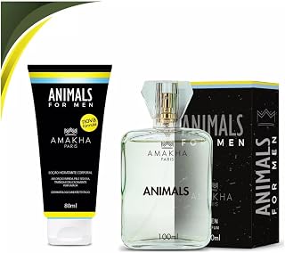 Novo Kit Perfume + Hidratante Top Masculino - Animals - Amakha Paris