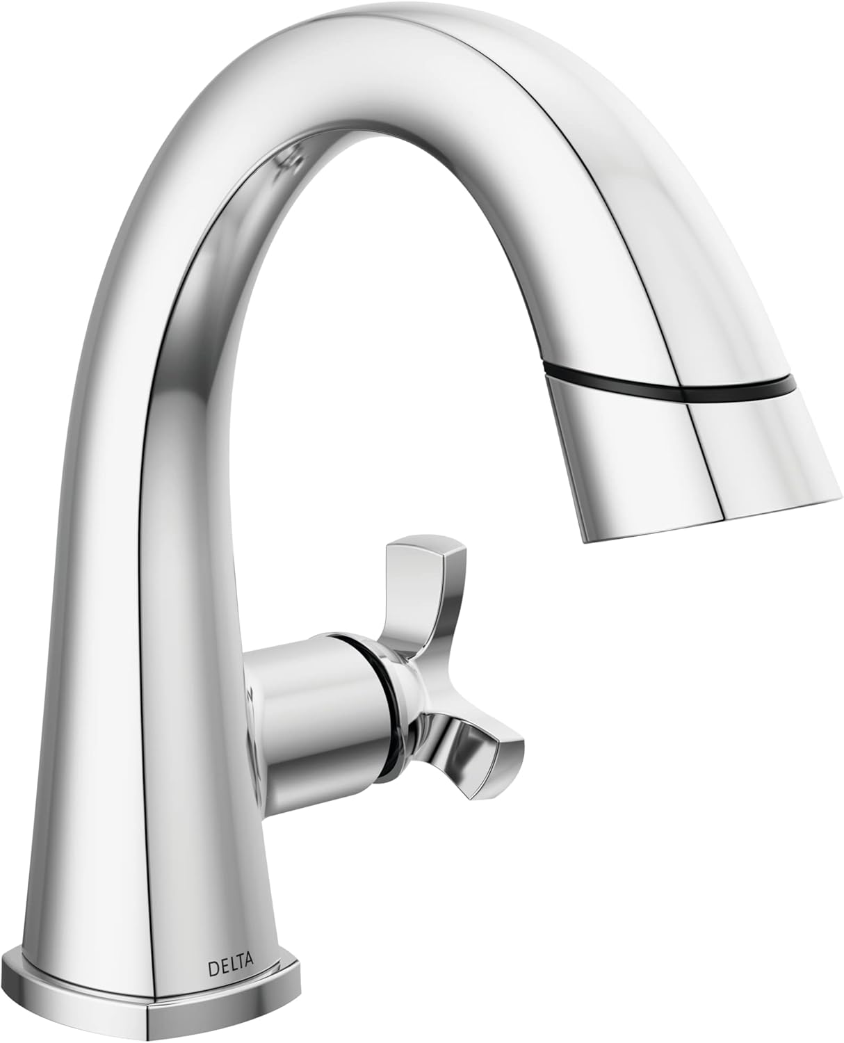 Delta Faucet Stryke Pull Down Bathroom Faucet, Bathroom Pull Out Faucet, Oil Rubbed Bronze Single Hole Bathroom Faucet with Pull Down Sprayer, Bathroom Sink Faucet, Venetian Bronze 5776-RBPD-DST