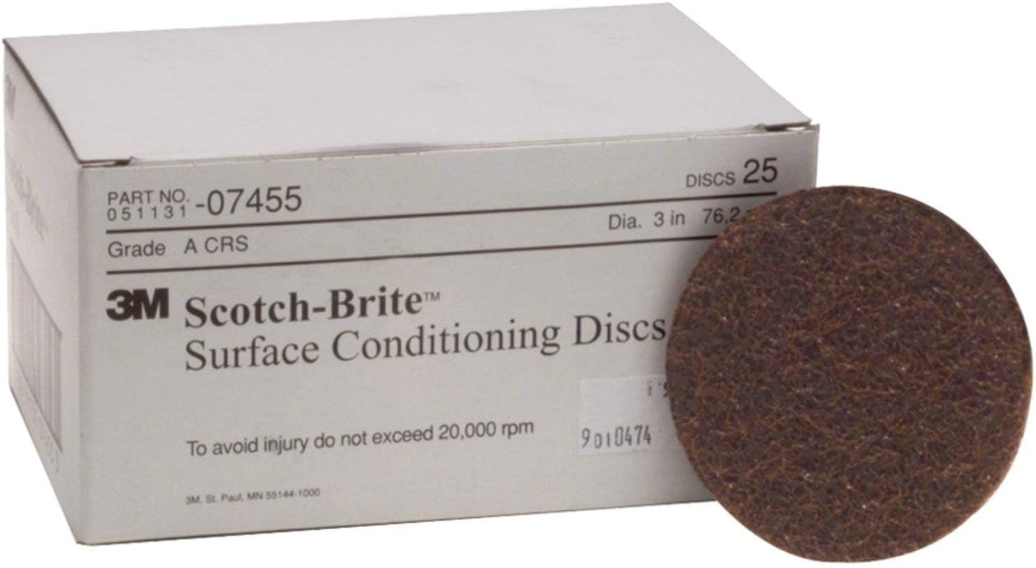 3M Scotch-Brite Surface Conditioning Disc, 5 in x NH A CRS, 50 per case