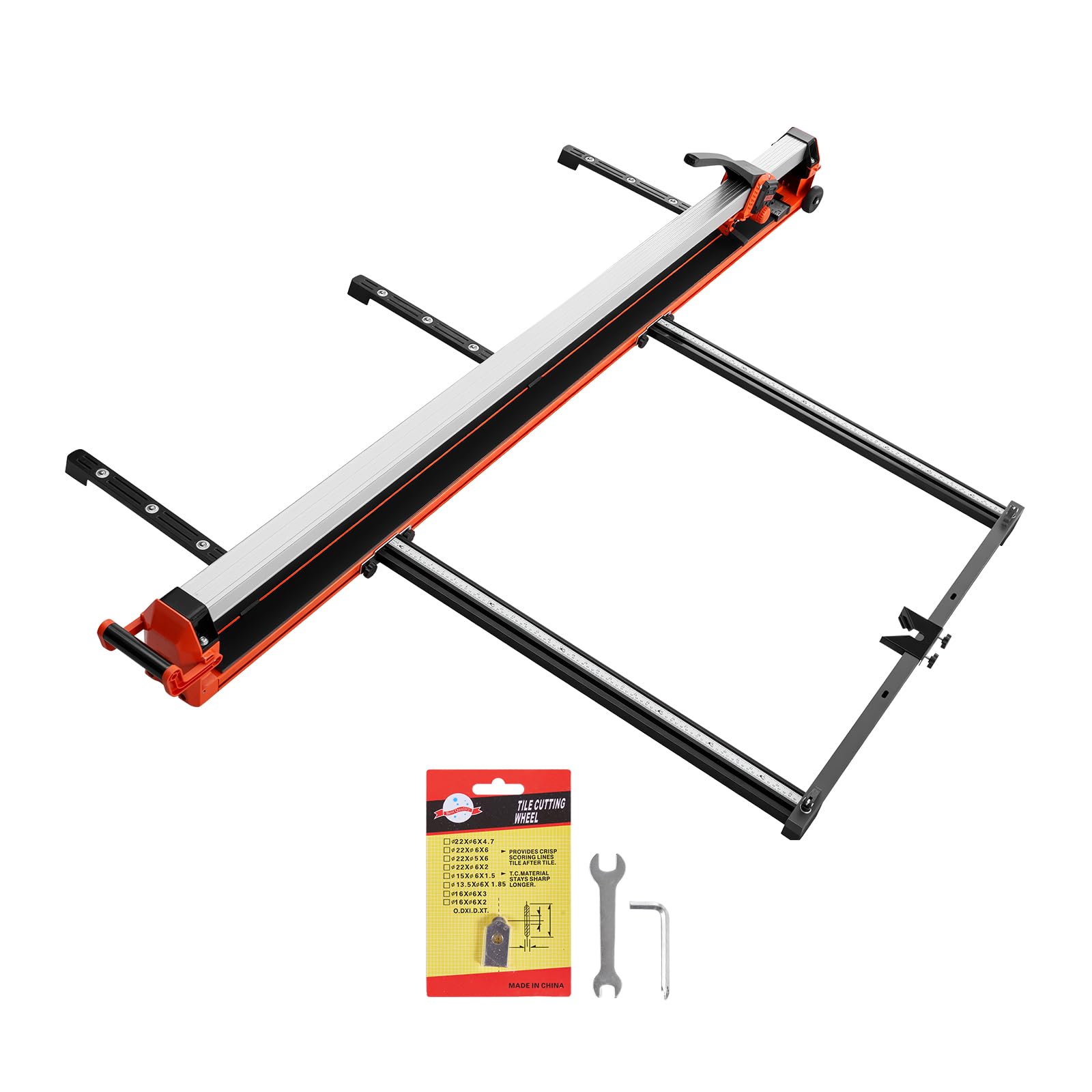 VEVOR Tagliapiastrelle Manuale 1800mm per Ceramica, Guida Potenziata e Testa Scorrevole, Disco da Taglio in Carburo di Tungsteno, per Professionisti Fai Da Te Piastrelle Mattonelle Pavimenti Muri