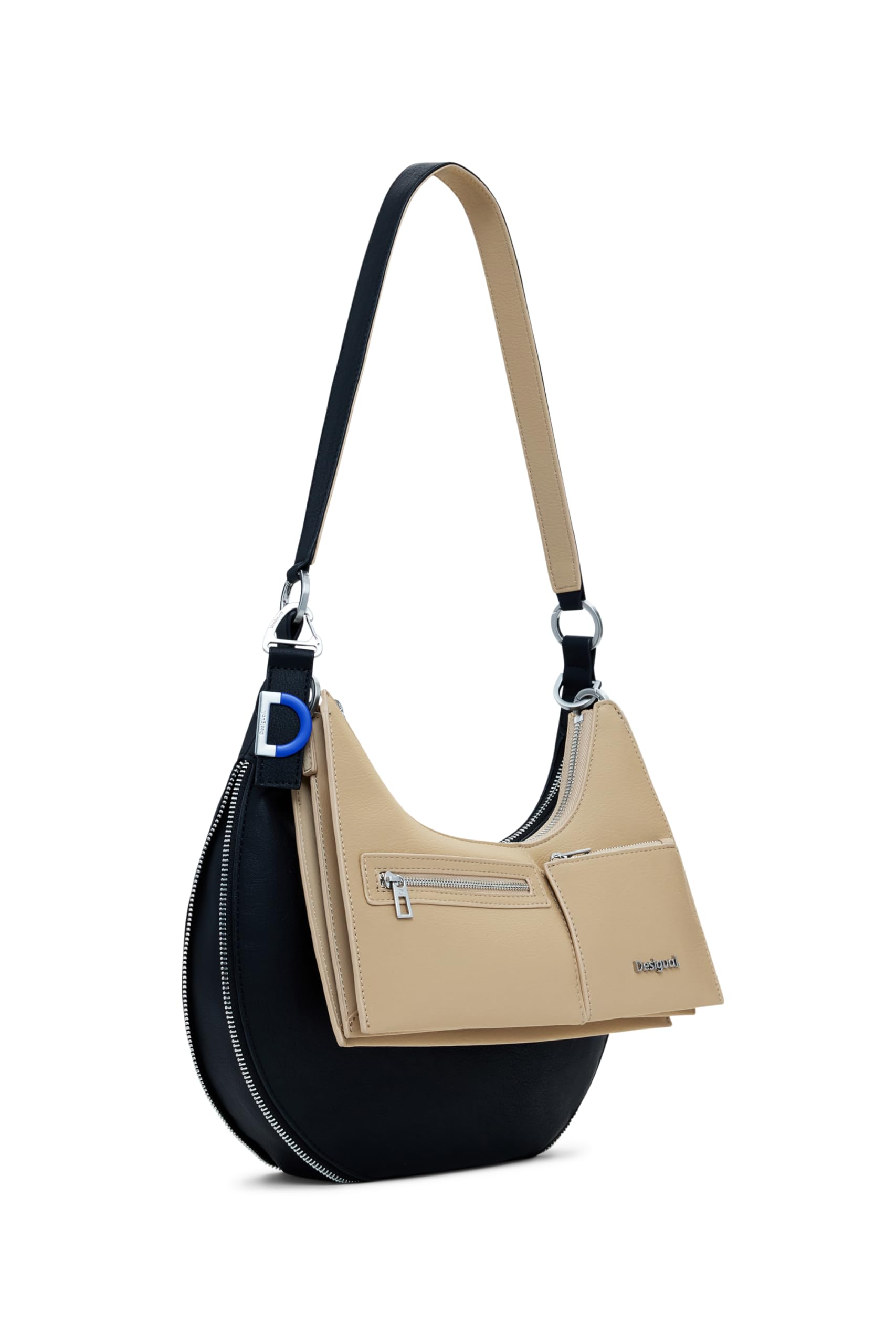 Desigual Schultertasche Umhängetasche Delta Lyra Shoulder Bag Black schwarz