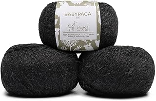 100% Baby Alpaca Yarn Wool Set of 3 Skeins (150 Grams) DK Weight