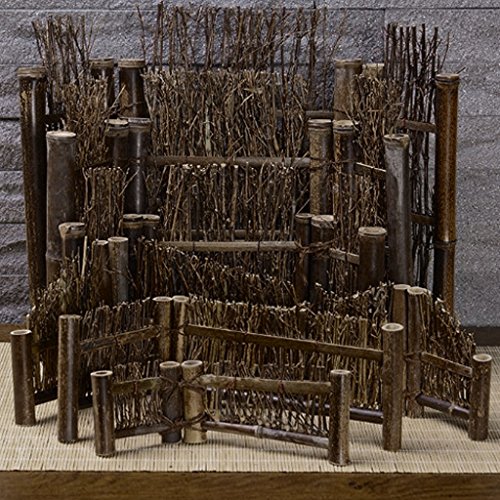 Prettyia Bambu Cerca Miniatura Bonsai Artesanato Paisagem - 1, M
