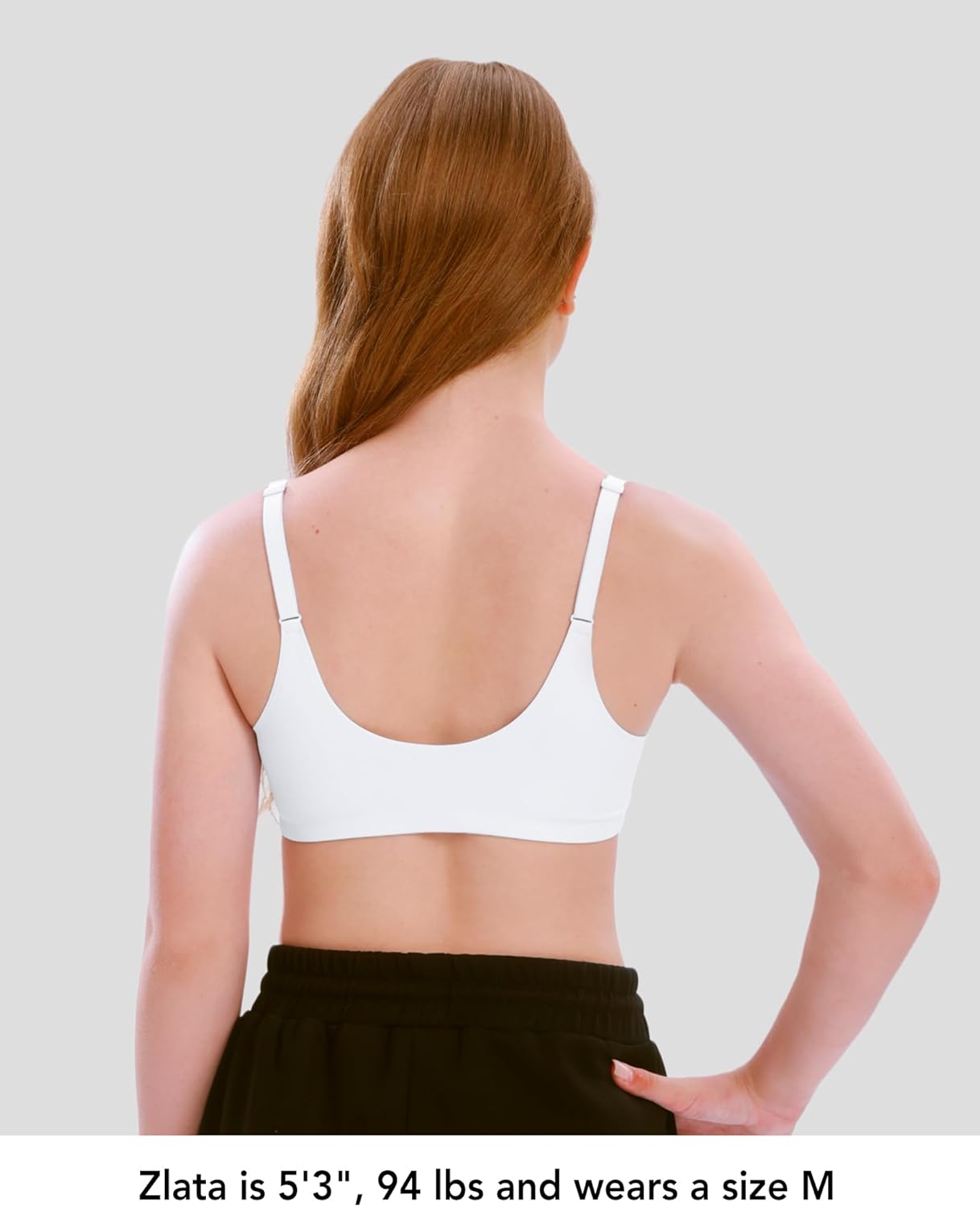 SALIA GIRL Soft Lightly Padded Teen Bras for Girls, Pull-On Wireless Training Bras for Teens Ages 10-14, Everyday Comfort - Image 4