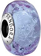 PANDORA Wavy Lavender Murano Glass