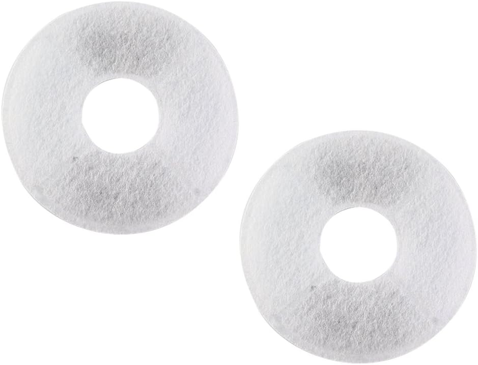 cjc 2pcs Activated Carbon Filter Water Softening Filter for 1.6 L Automatic Flower Water Fountain 12V Pet Waterer Safe Drinking Filter Bowl for Dogs Cats