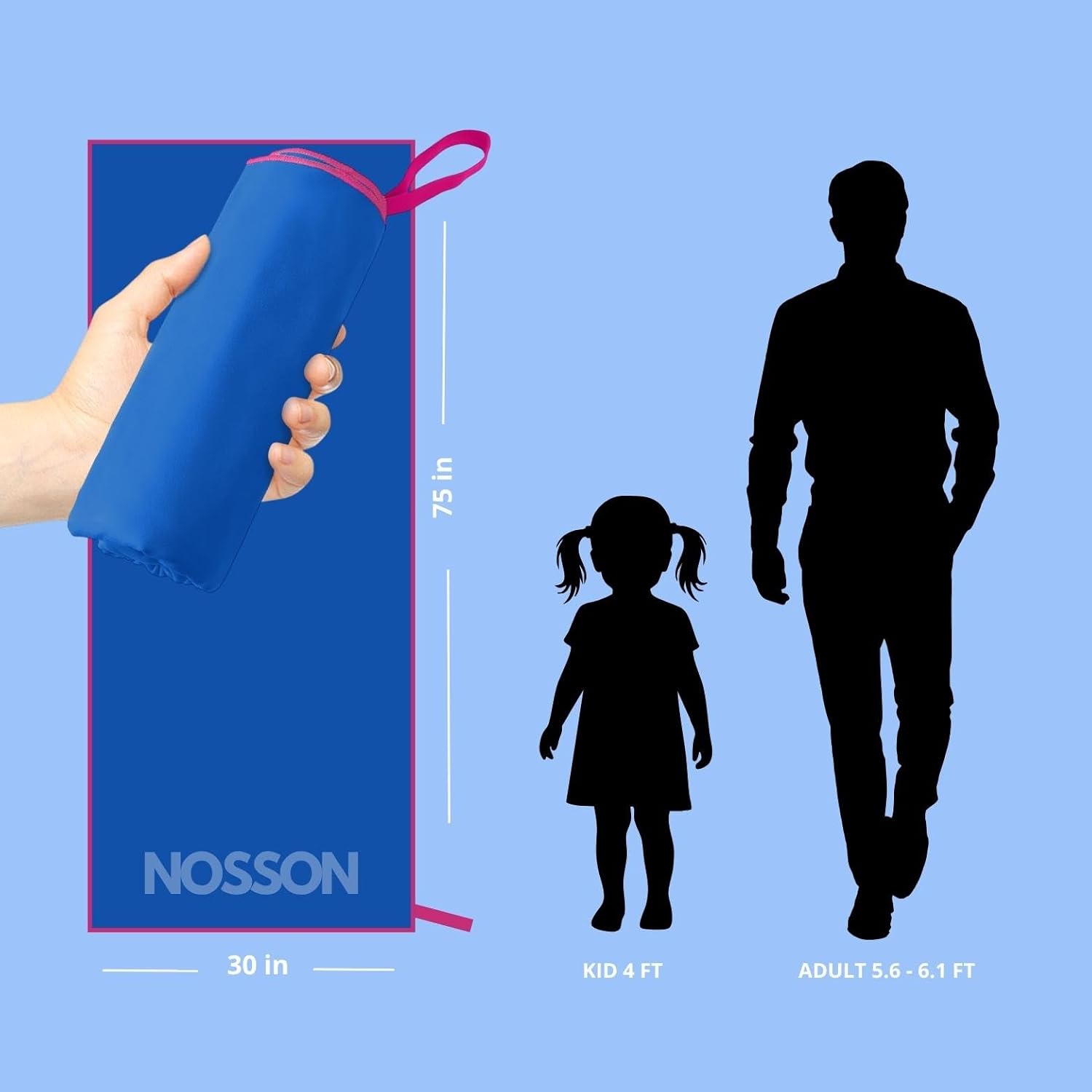 Oversized Magnetic Bath Towel Extra Large Shammy Towel for Swimmers, Quick Dry Towels for Swimmers, Bath Towel, Camping Towels Fast Drying Lightweight, Gym Shower Essential - Image 3