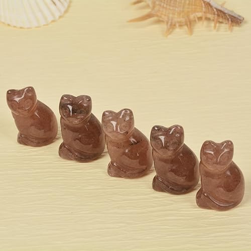 Miniatura 8 de Estatua tallada de larvikita natural de gato, guardián, decoración del hogar, reiki chakras, cristal curativo, escritorio, piedra preciosa,