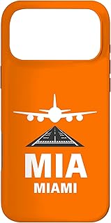 MIA Airport Miami, Florida Airplane Landing on Runway Case for iPhone 17 Pro Max