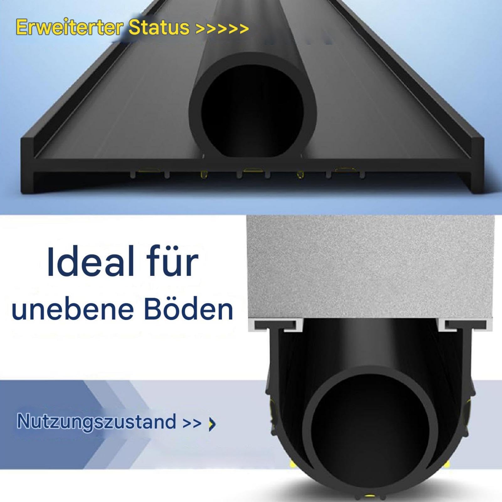 Burlete Inferior Para Puerta De Garaje Cinta Selladora Protectora Climática | A Prueba de Clima para Puerta Garaje Protector Climático Flexible Cobertizo Enrollable Almacén Industrial