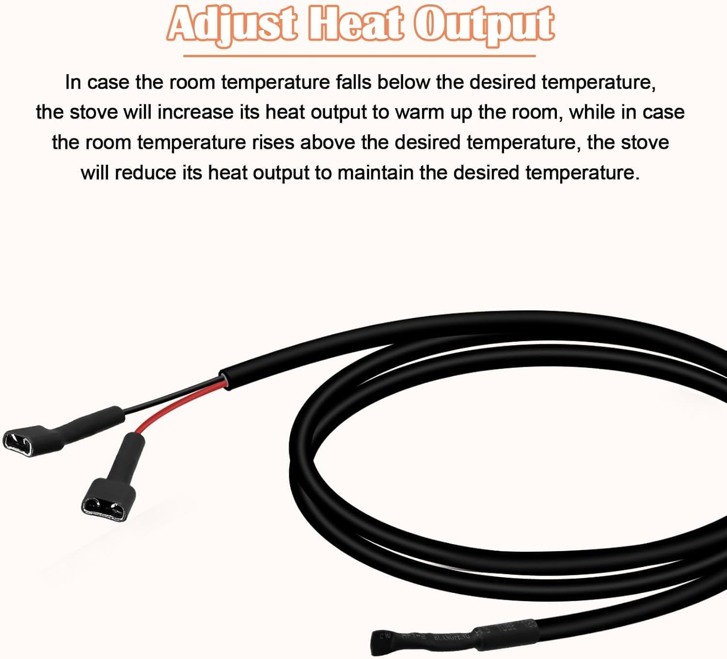 Hiorucet 3-20-00844 Red ESP Thermistor Probe & 3-20-00906 Sensor Thermostat Probe for Harman Pellet Stove Accentra FS, Accentra Insert, P38, P61, P61A, P68, PB105 Boiler, PC45, PF100 Furnace, XXV