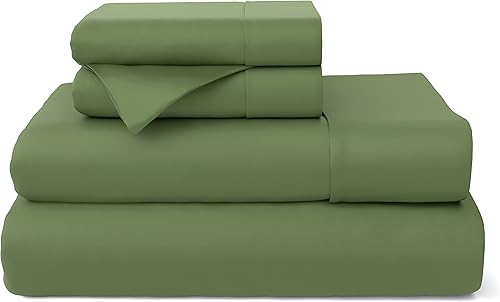 Cosy House Collection Juego de sábanas de rayón prémium derivado de bambú, mezcla refrescante, bolsillo profundo, ropa de cama ultrasuave y