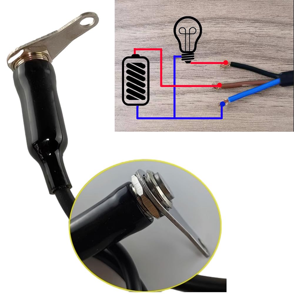 Gebildet Interruttore Momentaneo Universale in Acciaio Inossidabile LED Verde per Moto ON-OFF 5A/12V
