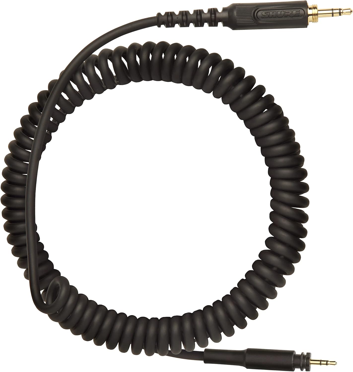 Shure SRH-Cable-Coiled 3.5MM Replacement Coiled Bayonet HP Audio Cable for SRH440A and SRH840A Headphones