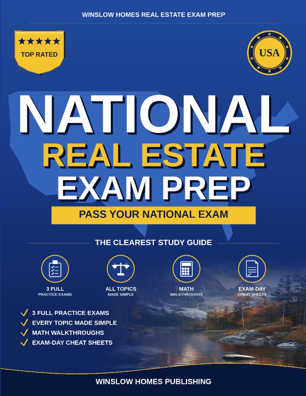 National Real Estate Exam Prep: The Simple Step-by-Step Study Guide to Pass the National Real Estate Salesperson License Exam on the First Try (Winslow Homes Real Estate Exam Prep)