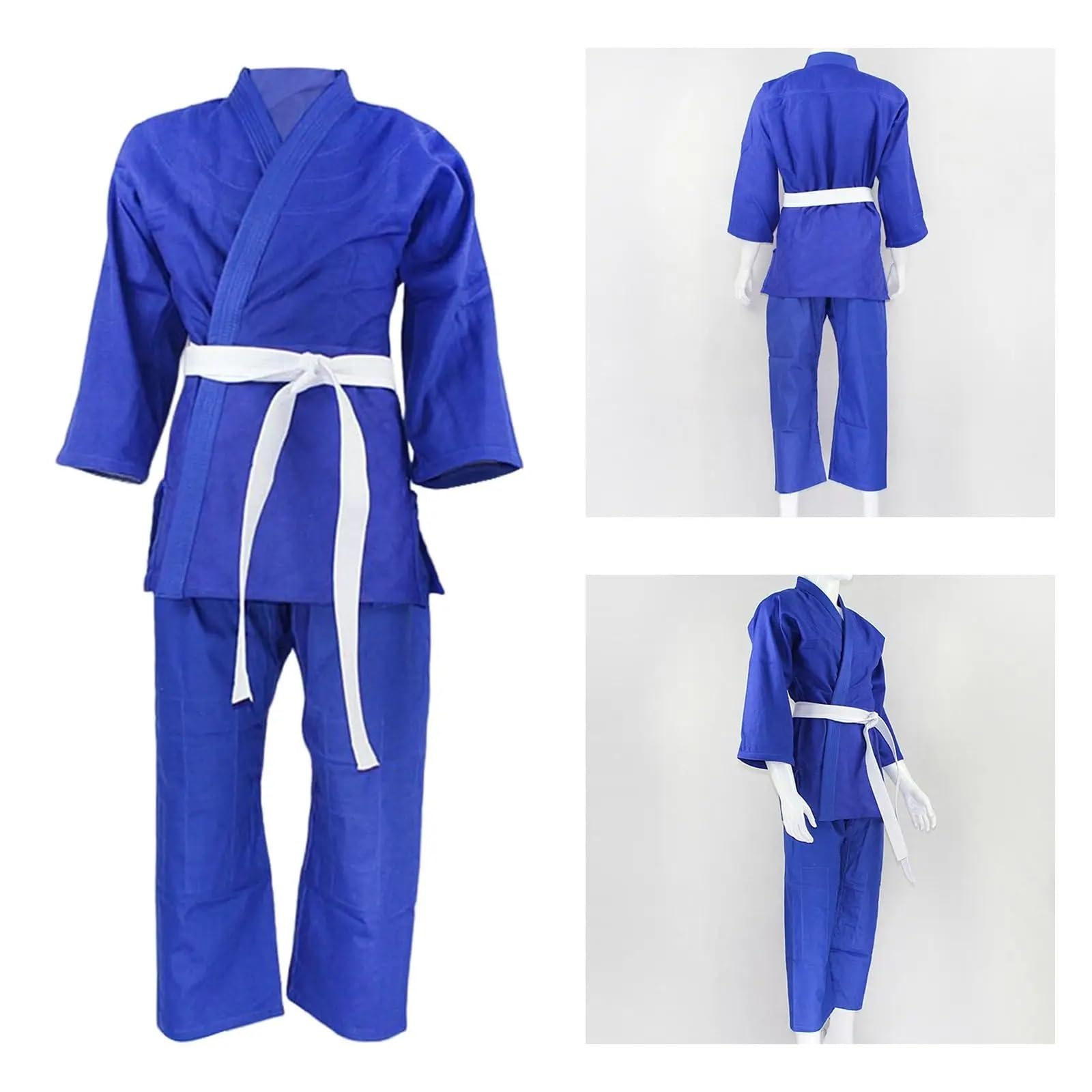 Judogi Judo Gi Costumi Uniformi Tuta da Karate a Maniche Lunghe for Professionisti Tute da Judo for Principianti Blu für Training und Wettkämpfe
