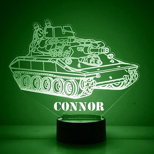 Miniatura 31 de MMS Vehicles - Lámpara LED de luz nocturna, personalizada con tu nombre o texto, control remoto en 16 colores, 4 modos de luz, lámpara LED de regalo