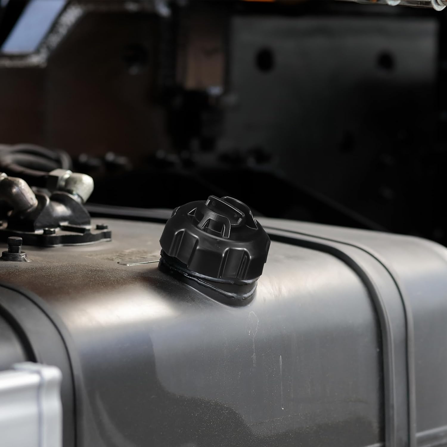 Silipull 2 Pcs Manual Vent Gas for Boat Tank Cap Fuel Vented Gas Cap Replacement, Black