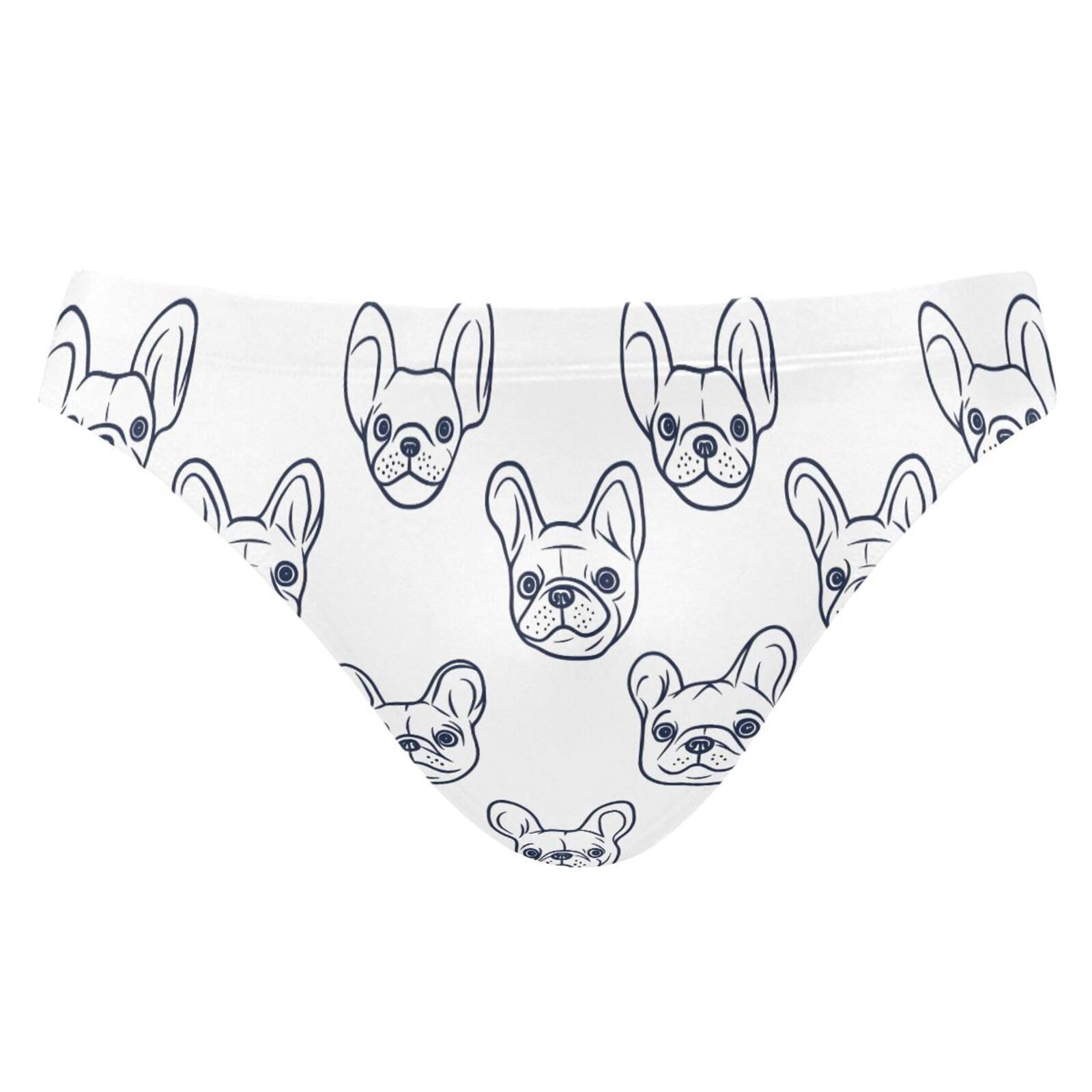 UMIRIKO Mens Bikini Swimwear Cute French Bulldog Swimsuits for Men XXXL 202b8731