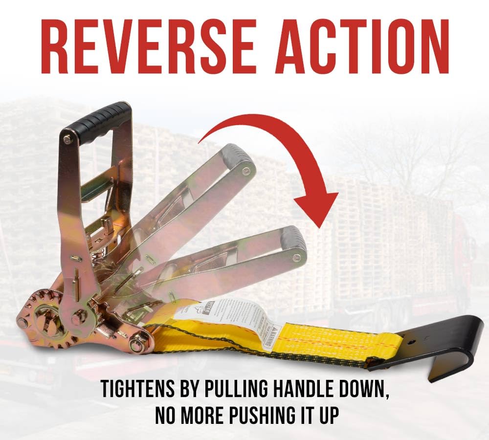 KJE Correas De Trinquete Reflectantes, (4) Juegos De Correas