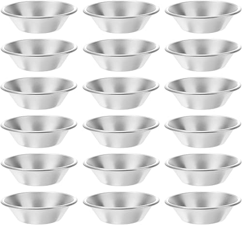 Paquete de 25 moldes para tarta de huevo, tartaletas de aleación de aluminio, moldes de postre, moldes para tartas pequeñas, moldes para tartas, disponible en Yaxa Costa Rica