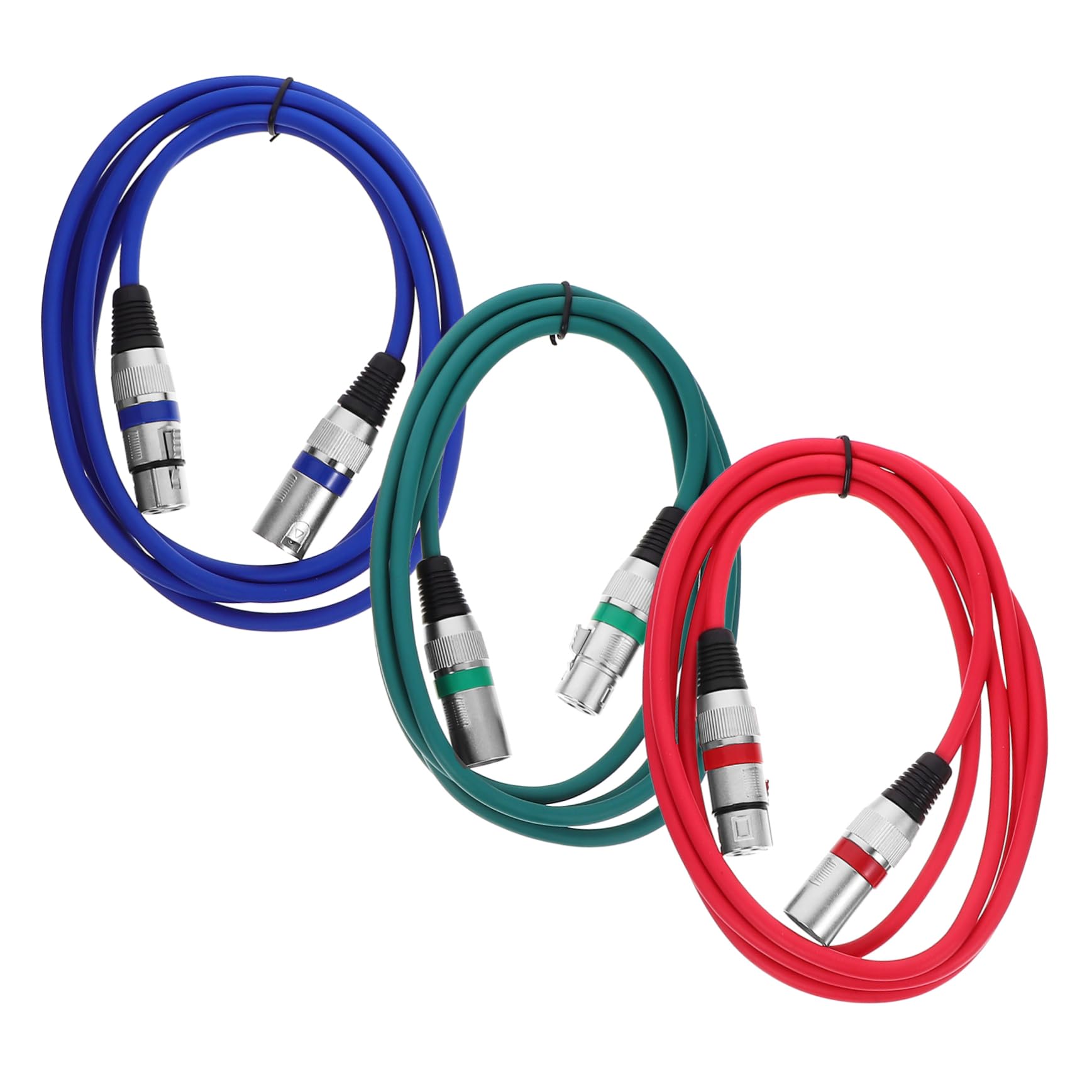 4 Sätze Teiliges Xlr Mikrofonkabel Pin Xlr Kabel Für Mikrofone Männlich Zu Weiblich Für Studioanwendungen Und Live Performances 3 Stück * 4