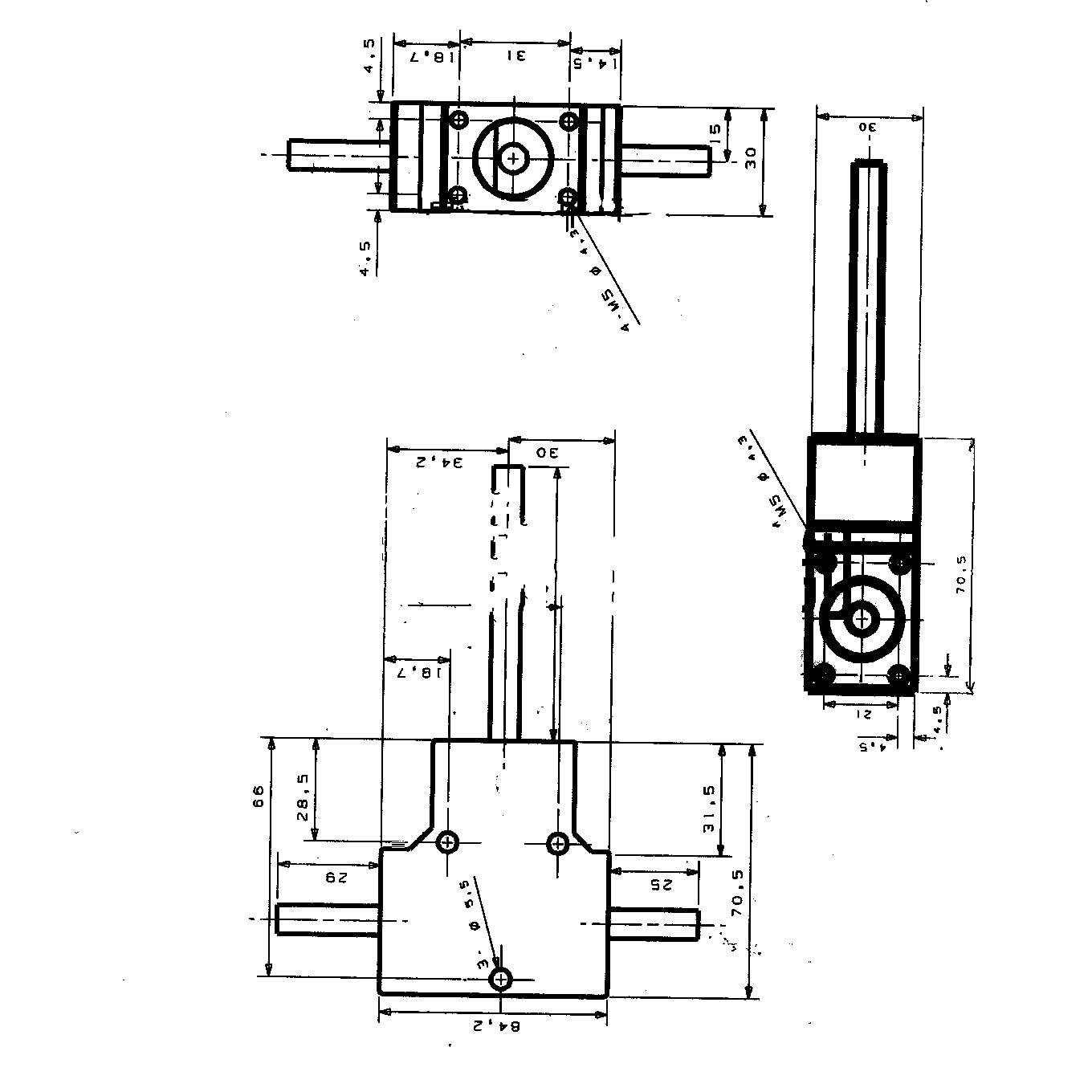 Angle Steering 90 Degree Steering Gearbox 1:1 Transmission Aluminum Shell Heavy Duty Spiral Bevel Gearbox 8mm Shaft Waterproof Commutator Driving Change