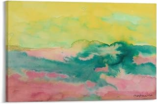 GHUYTKN Richard Mayhew April Series (2) High-Definition Spray-Painted Oil Paintings_ Home & Commercial Canvas Wall Decor Painting On Canvas Wall Art Poster Scroll Picture Print Living Room Walls Decor
