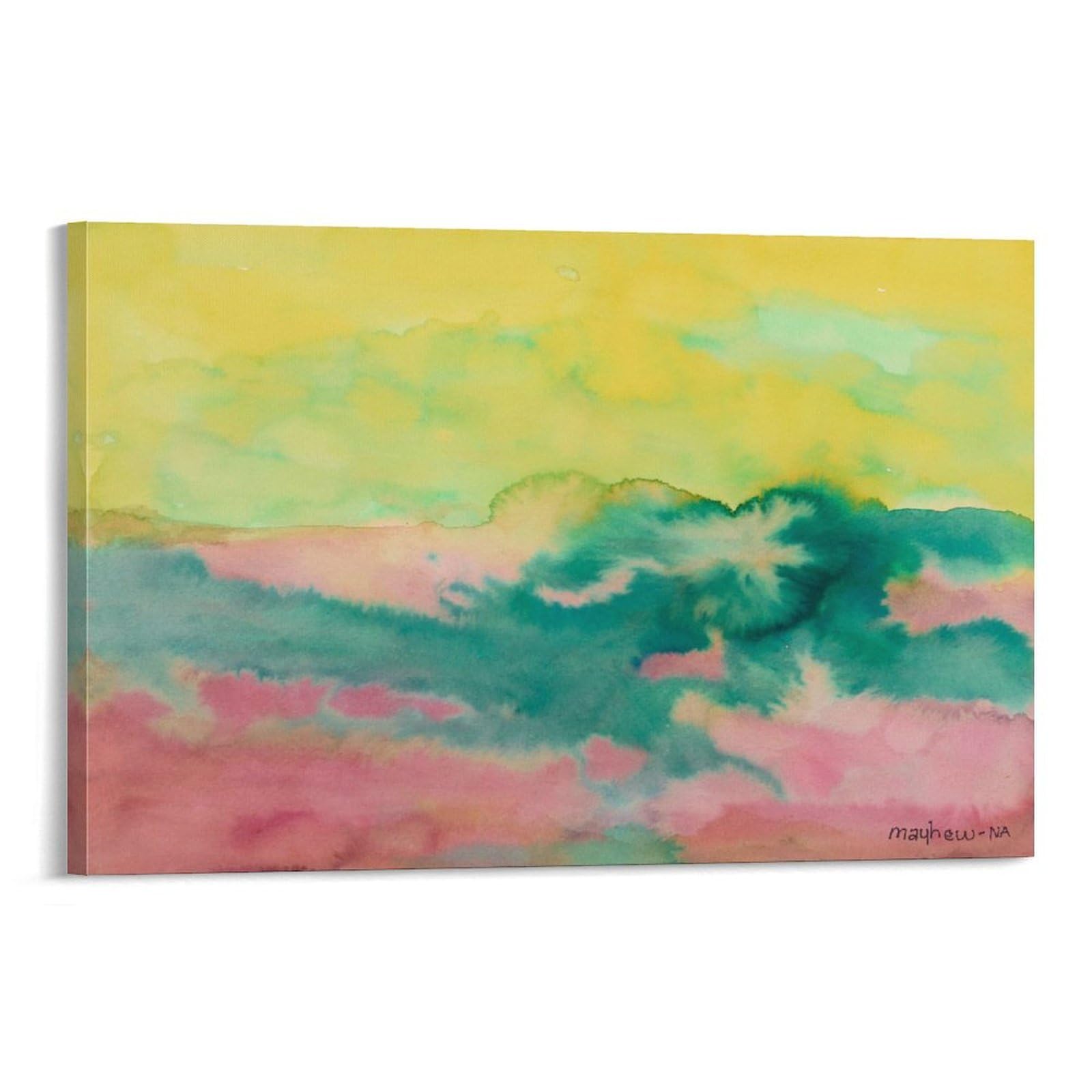 KLAGCBDF Richard Mayhew April Series (2) Painting On Canvas Wall Art Poster Scroll Picture Print Walls Decor Home Posters 24x36inch(60x90cm)