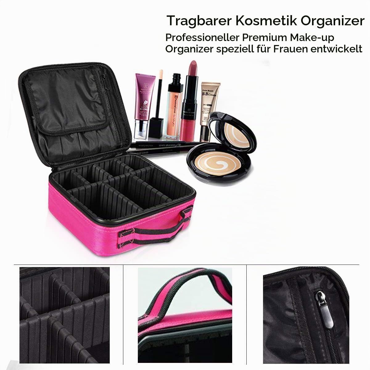 NICOLE&DORIS Schminkkoffer Damen Make-up Taschen Etuis Kosmetiktasche Kulturbeutel frauen Mädchen Reisen Kulturbeutel