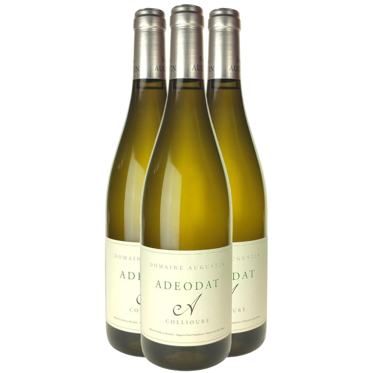 Collioure Adeodat Weißwein 2019 - Domaine Augustin Parcé - g.U. - Languedoc - Roussillon Frankreich - Rebsorte Grenache Blanc, Grenache Gris - 3x75cl