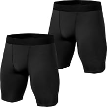HovSiyla Men Compression Shorts Sports Workout Running Athletic Performance Baselayer Spandex Underwear Boxer Briefs