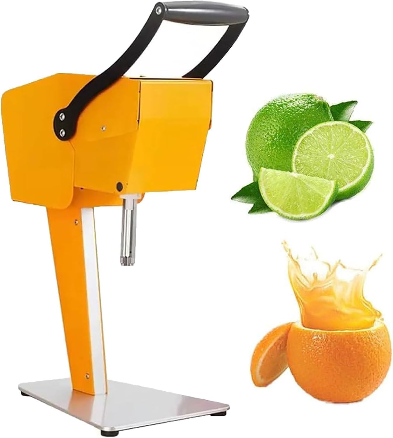 Spremiagrumi elettrico, compatto da banco per arance, ananas, anguria, facile da pulire, con corer e doppie lame, per cucine domestiche e bar