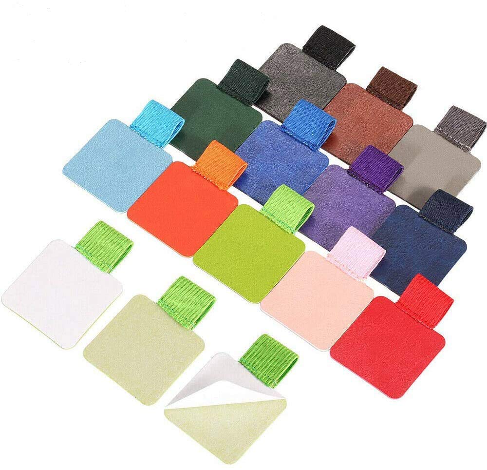 Karin Black Pack Of 5 Loops For Pen, Elastic And Stickers, For Diaries, Calendars, Notebooks.