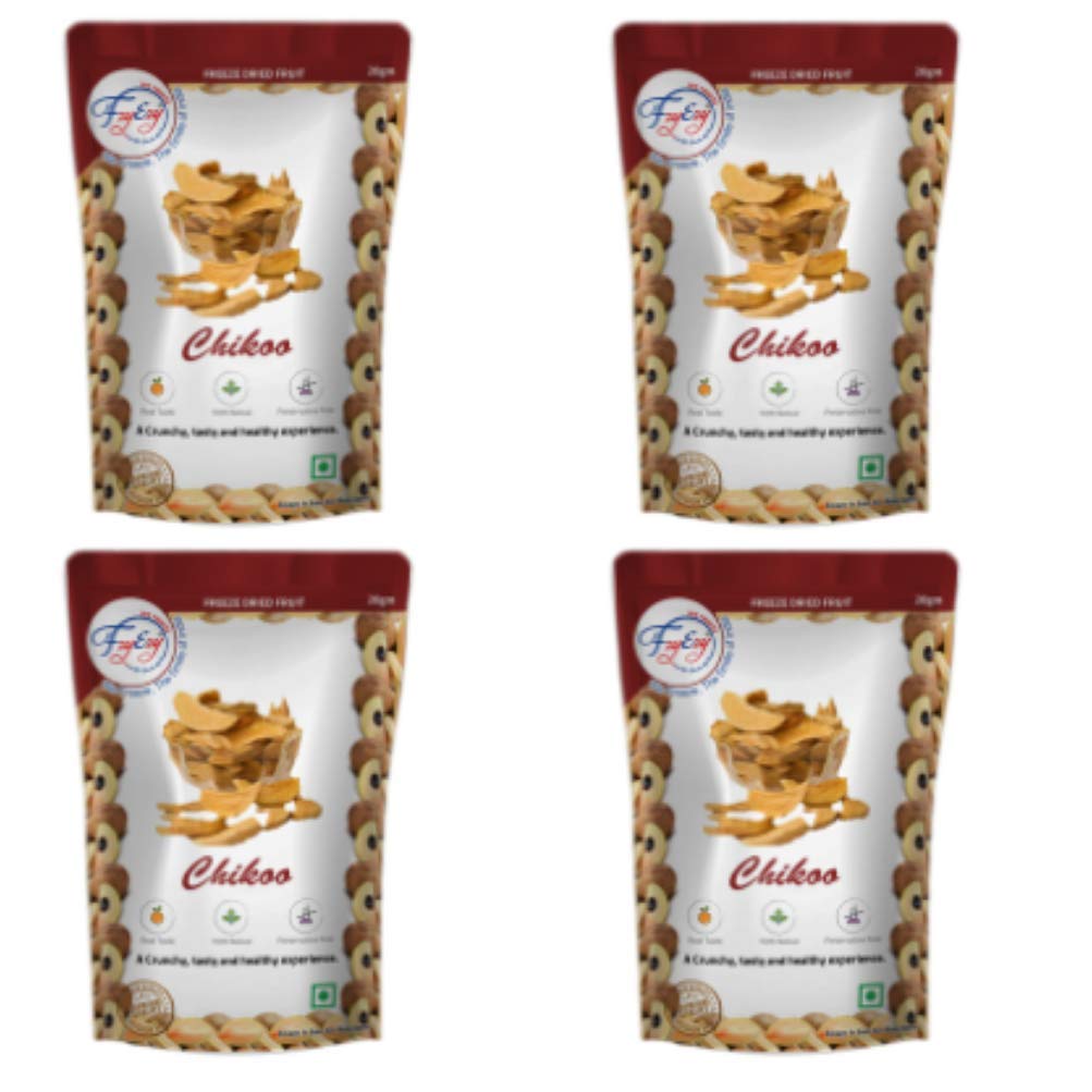 FZYEZY Natural Freeze Dried Chikoo Fruit for Kids and Adults | Camping Vegan snacks dried Healthy Fruit | Survival food |freeze-dried Sapota fruits slices|Pantry groceries dehydrated snacks| 20 gm Pack of 4 | 80 gm (B07RWJSV57) Amazon Price History, Amazon Price Tracker