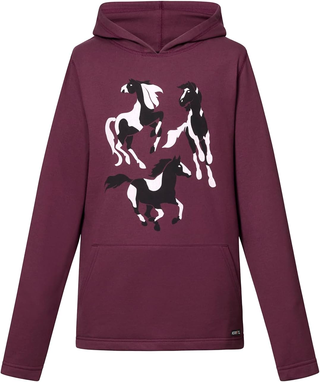 Kerrits Kids Mod Mare Pullover Equestrian Hoodie – Fun Horse Graphic Pullover Hooded Sweatshirt for Kids