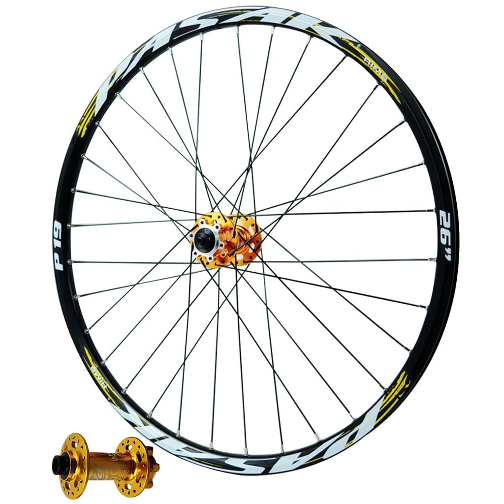 Juego de ruedas para bicicleta de 26/27,5/29 pulgadas, aleación de aluminio, buje híbrido/MTB HG, rodamientos sellados, llanta de 6 orificios para freno de disco, compatible con cassette de 7-12 velo