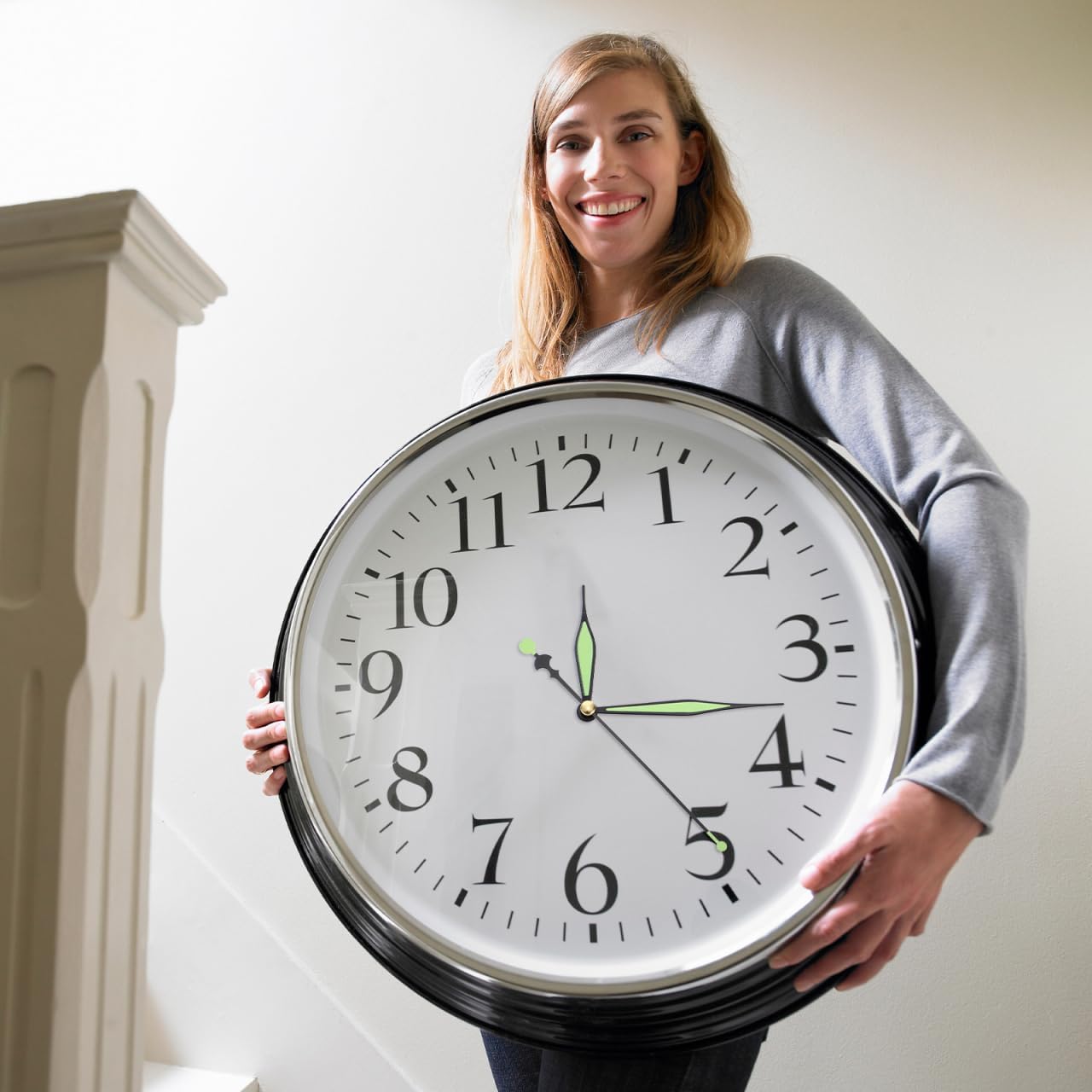 Glow in the Dark Clock Hands Luminous Pointer Accessories 5.31X0.35X0.31In DIY Wall Clock Repair Parts Replacement for Accurate Silent Timekeeping