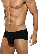 Men's Sexy Boxer Briefs Low Waist Modal Sports Underwear Stretch and Comfort Boxer Briefs