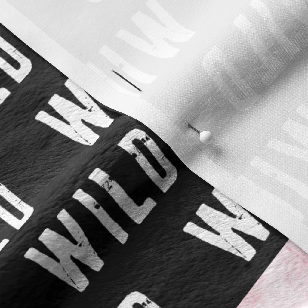 Spoonflower Fabric - Motocross Patchwork Wild Pink Dirt Bike Little Arrow Nursery Cheater Printed on Minky Fabric by The Yard - Sewing Baby Blankets Quilt Backing Plush