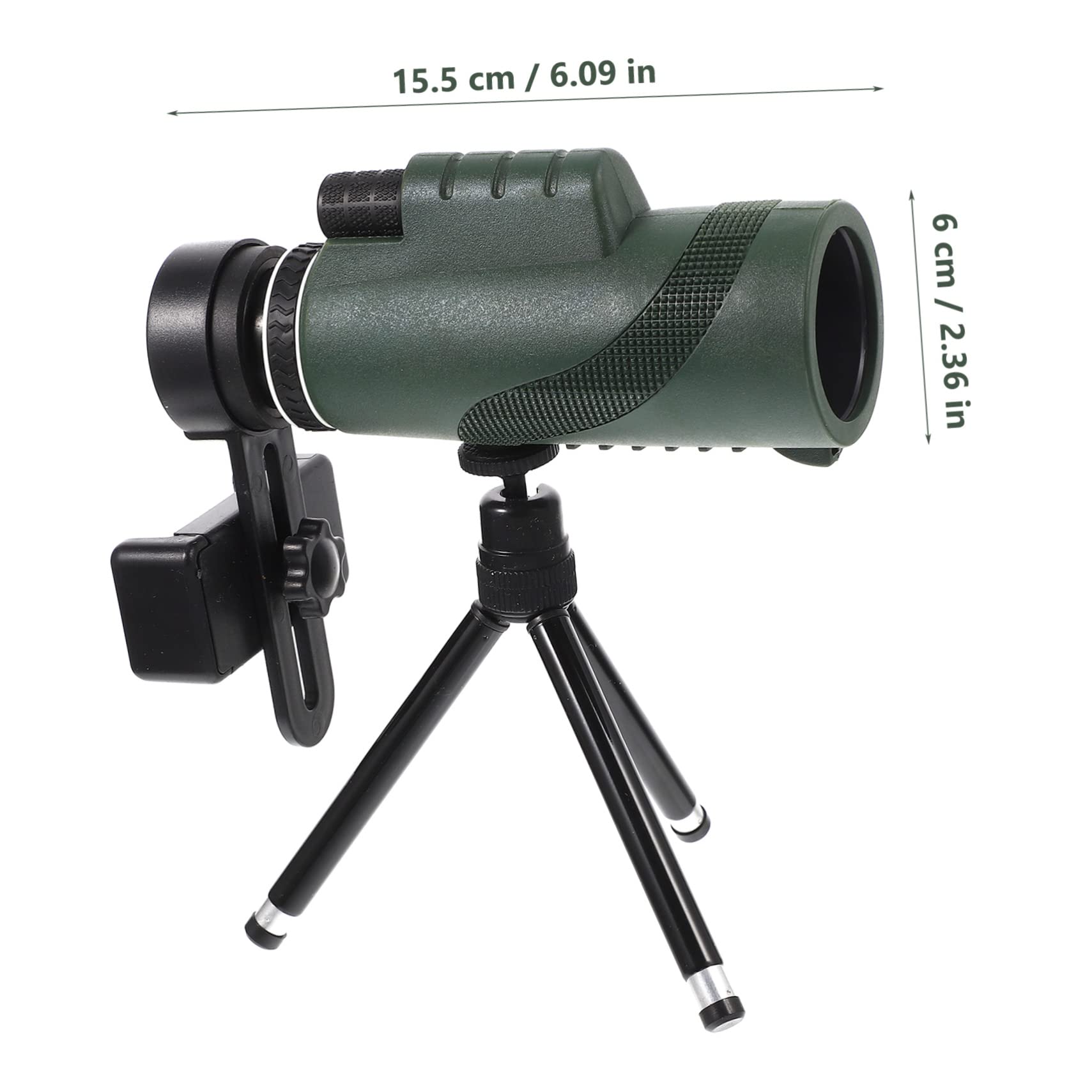 RORPOIR Portable Telescope Set 12x50 Birdwatching Monocular Nightwatching Compact for Adults