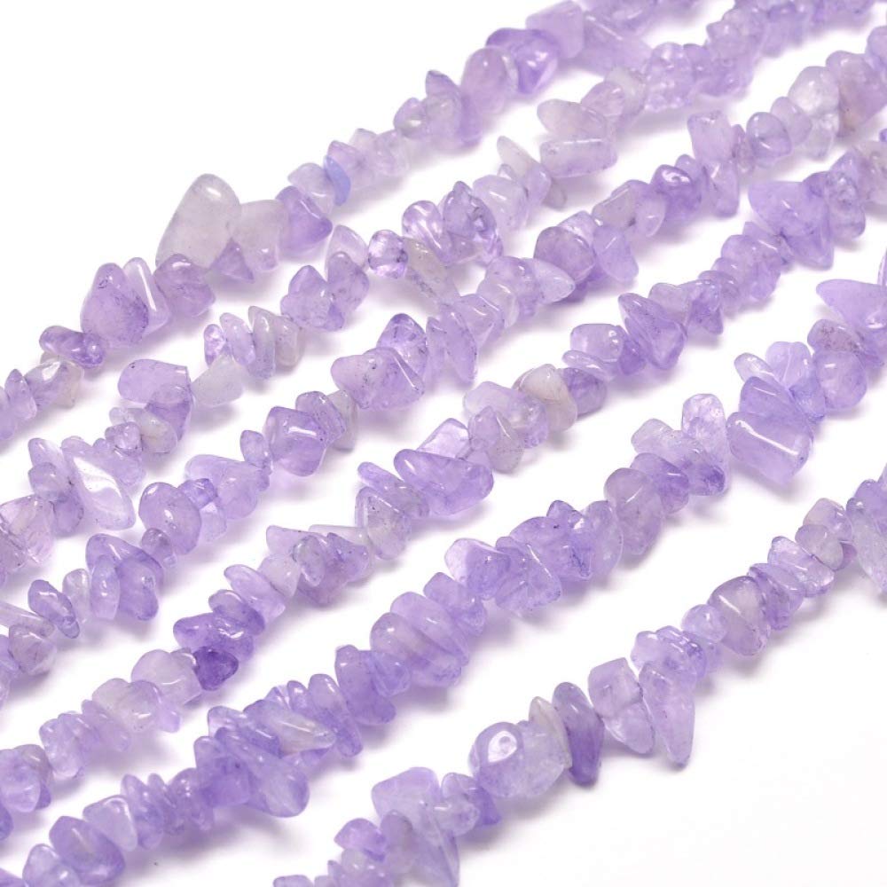 Kitbeads 200-230pcs Amethyst Chip Beads Irregular Healing Stone Beads Natural Purple Loose Chip Beads for Jewellery Making Bulk