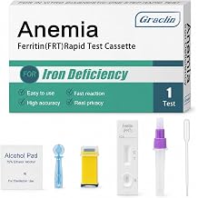 Iron Deficiency Test Kit at-Home Iron Test Kit for Anemia,Accurate & Easy to Monitor Iron Levels, Suitable for Both Children and Adults. model-A26B5C20